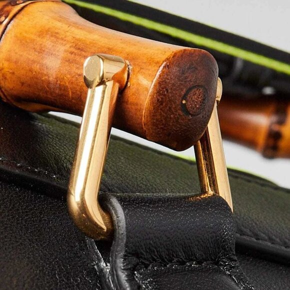 Gucci Black Leather Medium Diana Tote Bag - Picture 6 of 12